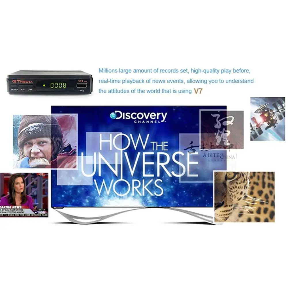 Оригинальный Freesat V7 спутниковый HD декодер приемник Full 1080P + 1 шт. профессиональный