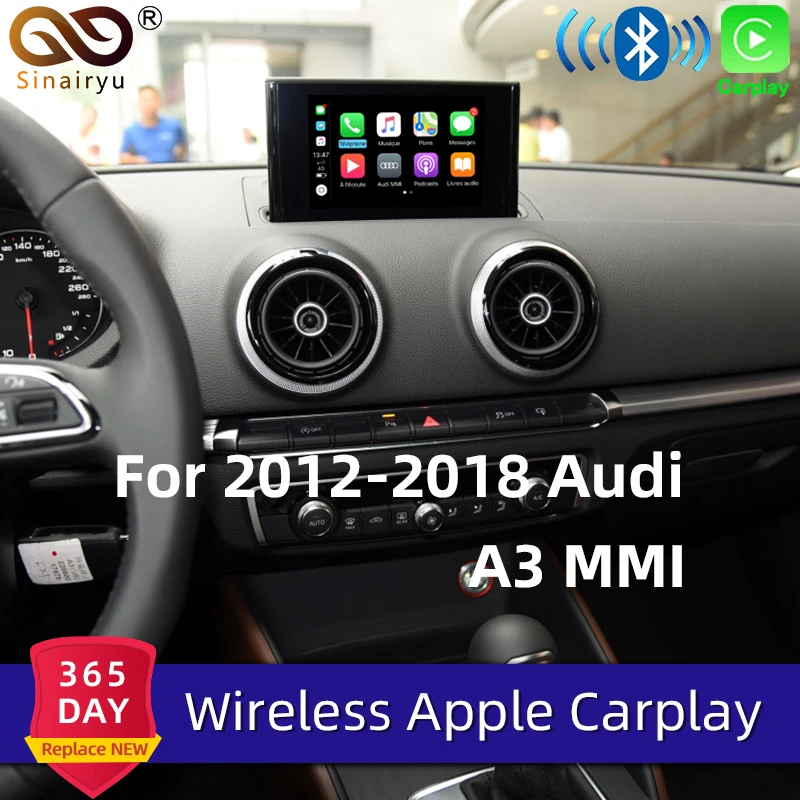 Sinairyu активация беспроводной Carplay Android авто для Audi A3 модифицированный