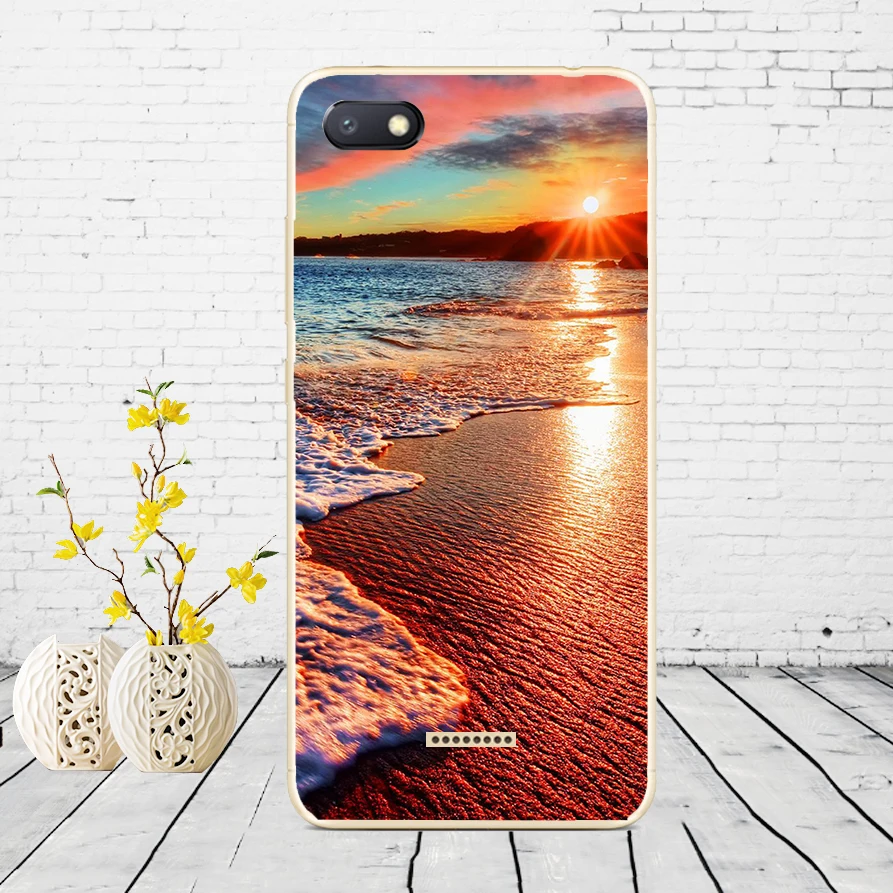 D18 Силиконовый чехол для xiaomi redmi 6a защитный чехол Мягкий ТПУ чехол для телефона Чехлы для xiaomi redmi 6A чехол бампер 6a Coque - Color: D18