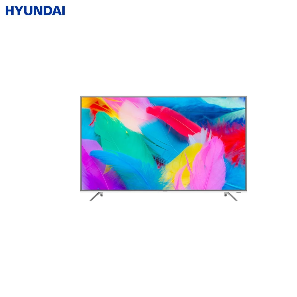 Телевизор LED Hyundai 55" H-LED55EU7001 Smart стальной/Ultra HD/60Hz/DVB-T2/DVB-C/DVB-S2/USB/WiFi (R | Электроника