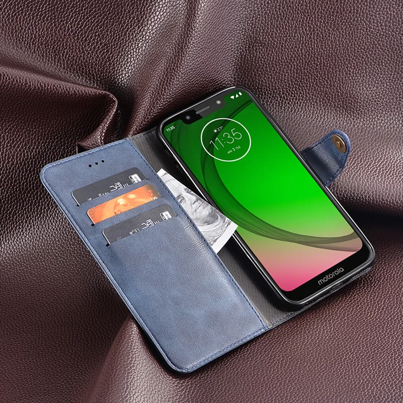 Деловой кожаный чехол для Huawei Honor 8s роскошный винтажный Чехол книжка с бумажником