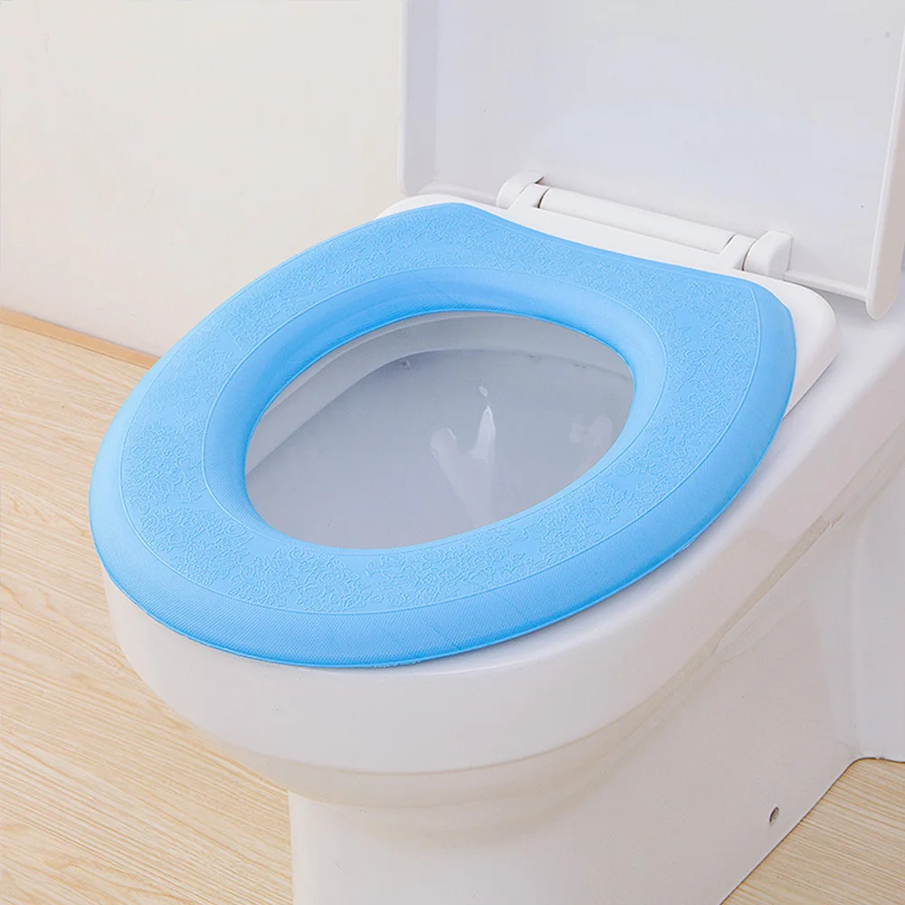 

EVA Waterpoof Soft Toilet Cover Seat Lid Cover Bathroom Closestool Protector Bathroom Accessories Reusable Toilet Seat Cover Mat