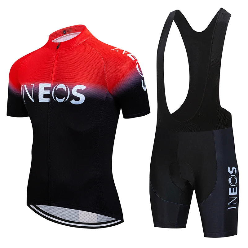 

Новый летний велосипедный костюм INEOS, Мужская дышащая Солнцезащитная быстросохнущая одежда с короткими рукавами, костюм для горного велоси...