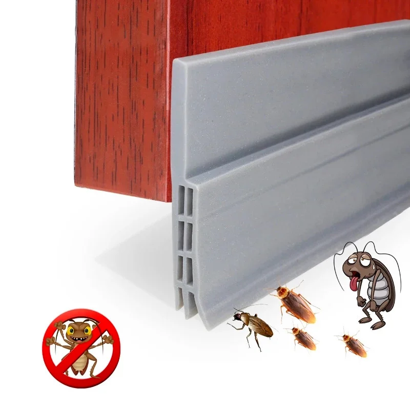 

1M Under Door Draft Stopper Self Adhesive Sealing Strip Waterproof Soundproof Door Window Bottom Seal Home Hardware Accessories