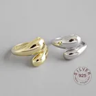 Кольцо женское из серебра 100% пробы, гладкое, регулируемое