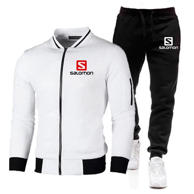 

Tracksuits Men Soft Sweatshirt Sporting Fleece Sets Gyms Spring Autumn Jacket+Pants Casual Men's Track Suit Sportswear Fitness