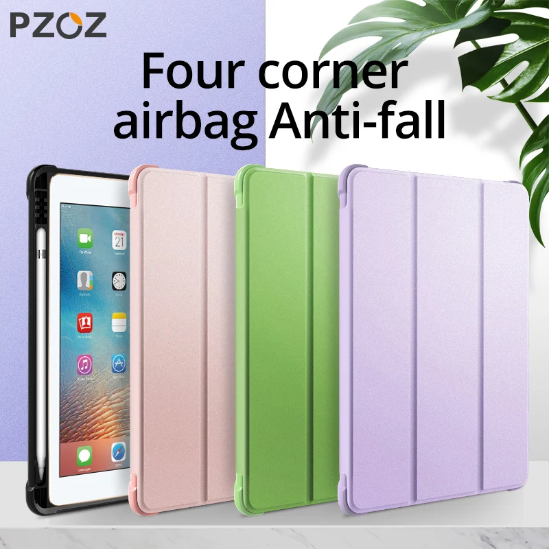 Чехол PZOZ для iPad 10 2 дюйма 2019 Pro Air 5 с держателем карандашей умный Мягкий