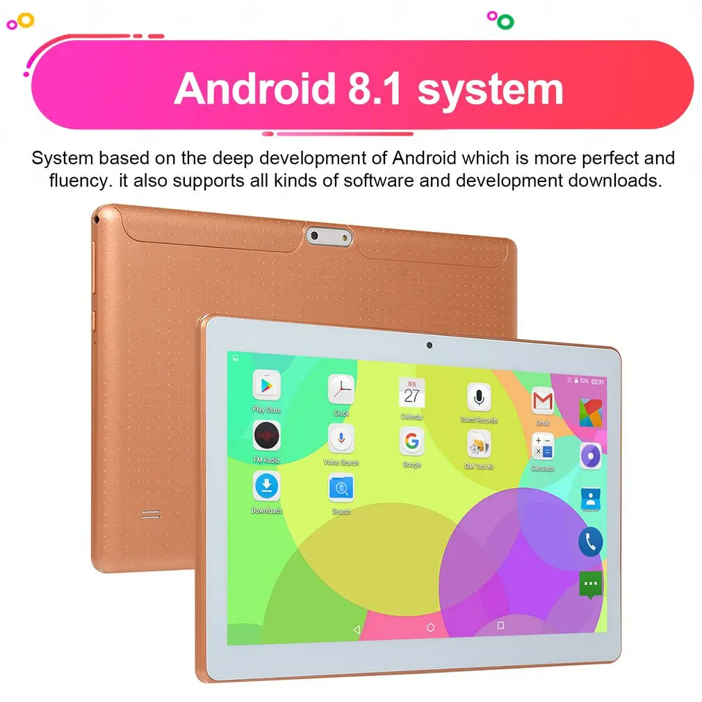 Планшет с 10 1-дюймовым дисплеем ОЗУ 4 Гб ПЗУ 64 ГБ двойная карта камера в режиме