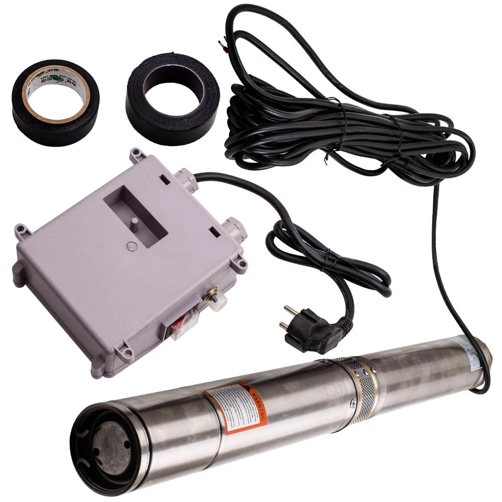 

4 дюймов погружной насос HP 1,5 1100W глубоких скважин Электрический 95 мм водяной насос Нержавеющая сталь трубки 4 ''5.4bar