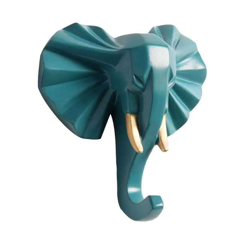 

Cute Animal Head Sticker Hook Wall Clothes Hanger Handbag Coat Hat Key Holder for Home Room Decor