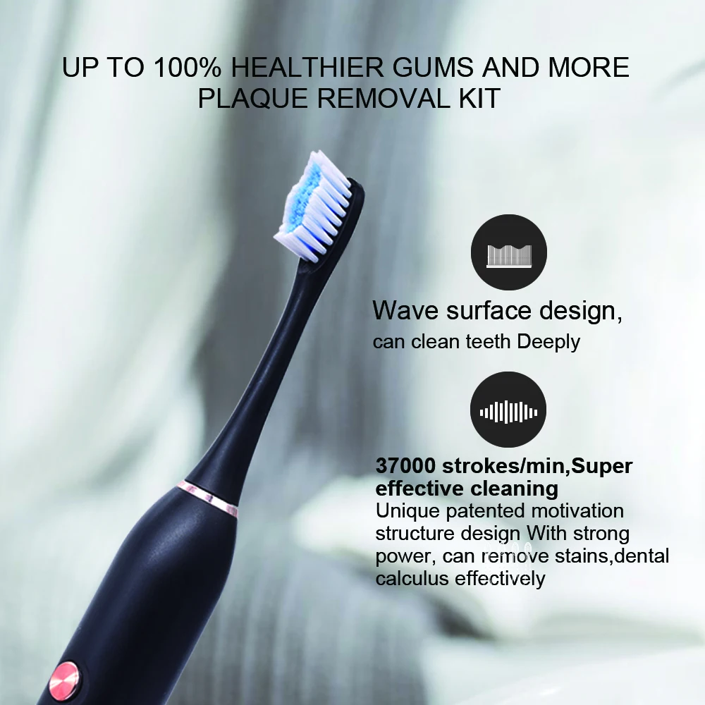 

Ultrasonic Sonic Electric Toothbrush Rechargeable automatic toothbrush SC502 Wireless IP65 Waterproof For Toothbrushes
