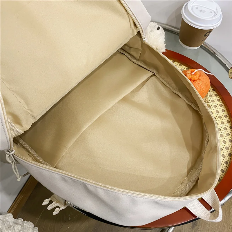 

Taoxiaolu Fashion Canvas Backpack Women Shoulder Bag Teenager Student Black Bookbag Cute Schoolbag Kawaii Girls Travel Mochila