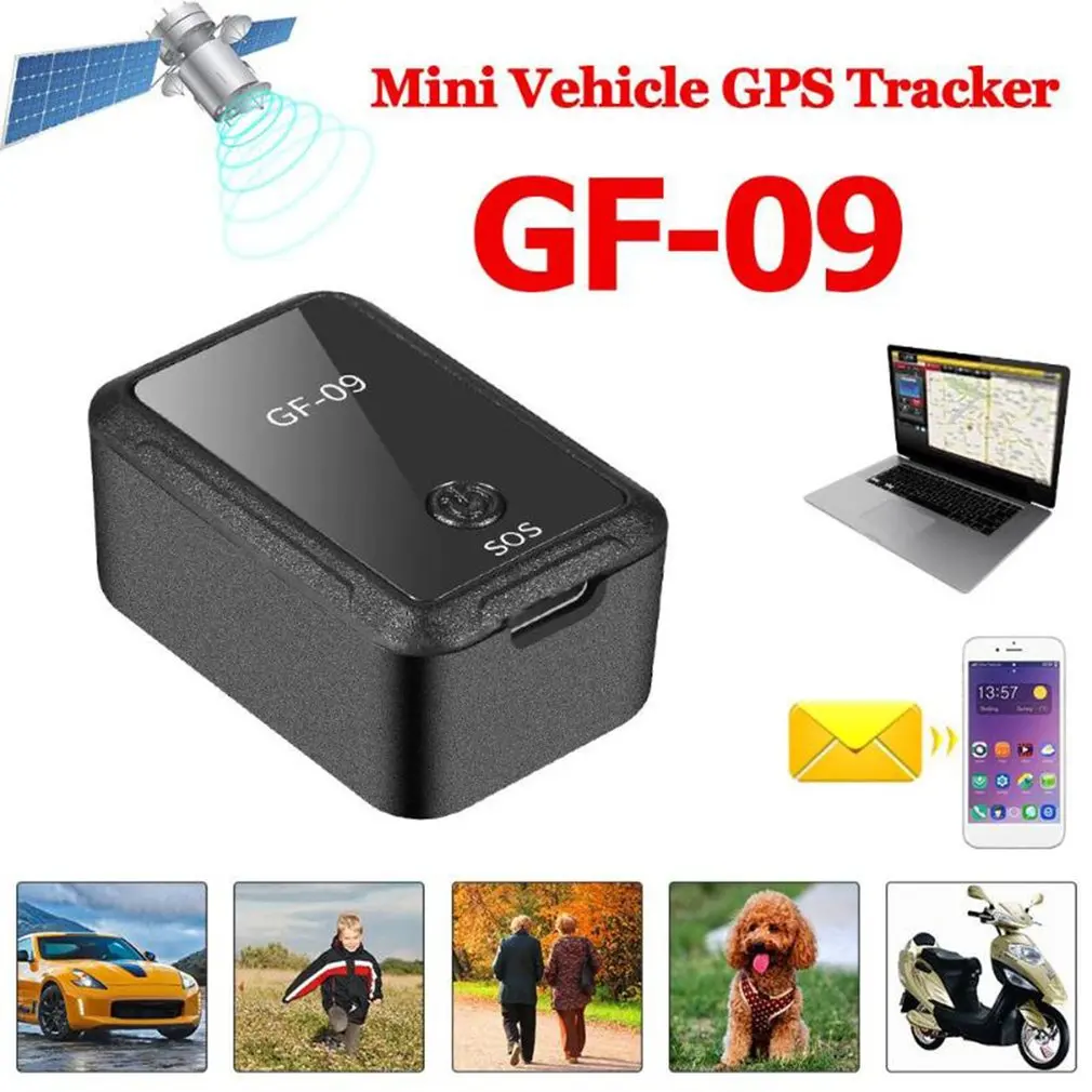 GF-09 Remote Listening Magnetic Mini Vehicle GPS Tracker Real Time Tracking Device WiFi+LBS+AGPS Locator APP Mic Voice Control mini gps tracker locator travel pathfinding outdoor sport pocket watch for kids tracking device gps bd lbs wifi sos alarm voice