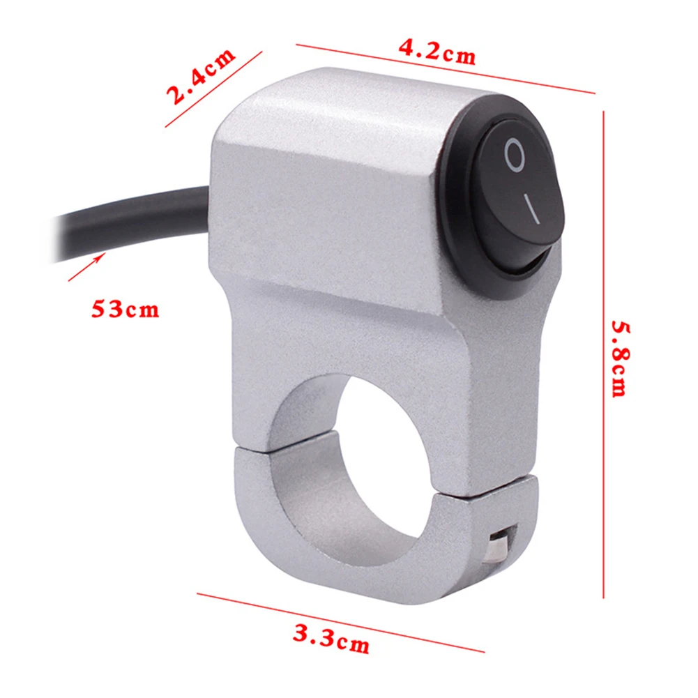 Aluminum Alloy Light Switch Motorcycle Handle Grip Practical Easy Install Safe On Off Durable Professional Waterproof | Автомобили и