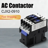 cjx2 0910 lc1 d0910 ac contactor 9a 3 phase 3 pole 380v 220v 110v 36v 24v 5060hz din rail mounted 3p1no normal open