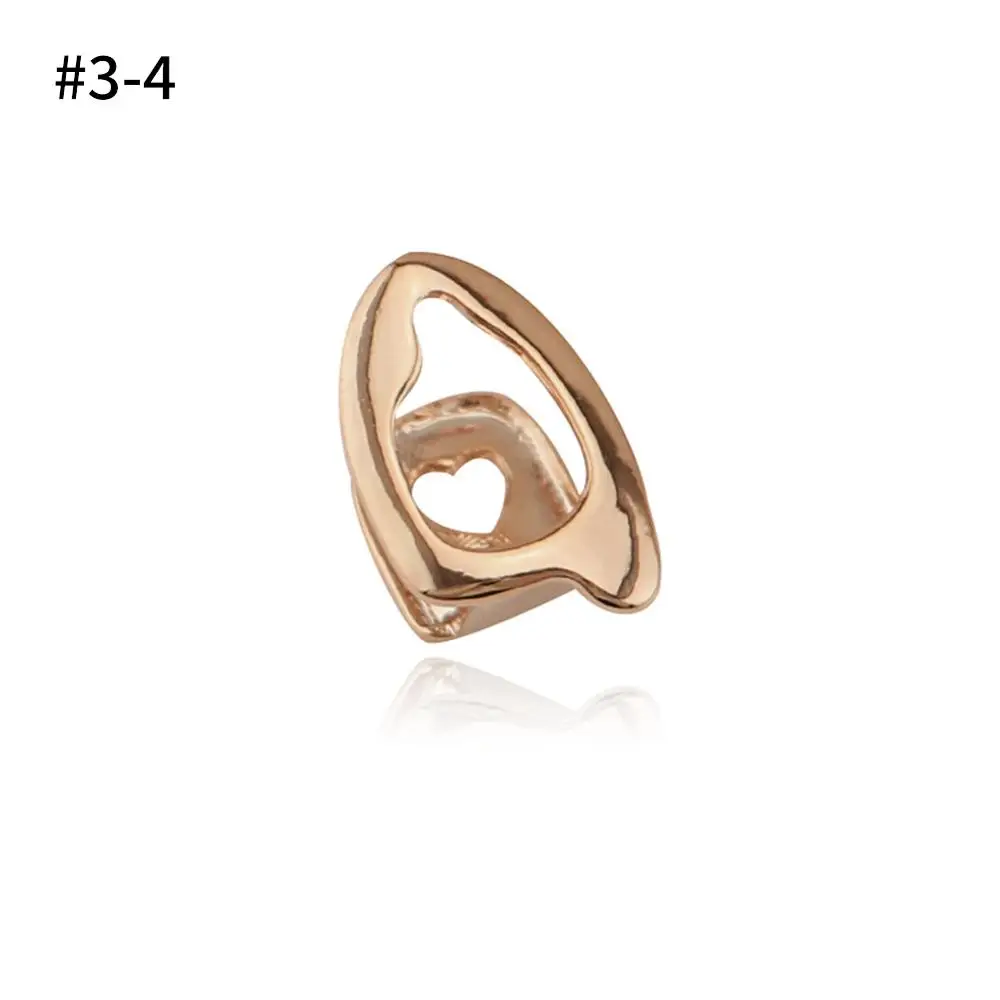 Punk Gold Silver Teeth Grillz Top Bottom Grills Dental Mouth Teeth Caps Cosplay Party Tooth Rapper Jewelry Gift Hip Hop - Окраска металла: Rose Gold4