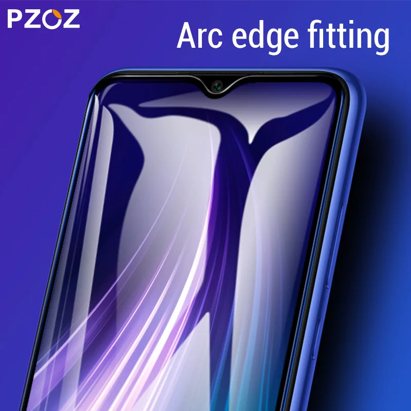 PZOZ для Xiaomi Redmi note 8 полное покрытие экрана Защитная пленка из закаленного стекла для Redmi note 8 pro Полное покрытие стеклянной пленки