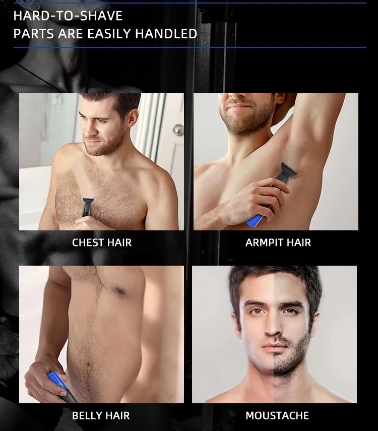 Электробритва для Для мужчин Перезаряжаемые борода тример Водонепроницаемый