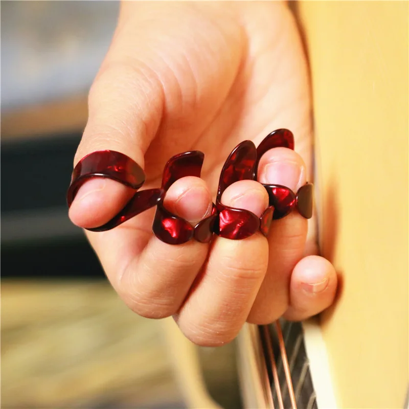 13pcs daumen finger gitarre picks celluloid vermittler gitarre plektren picks bass akustische gitarre elektrische gitarre zubehör free global sh