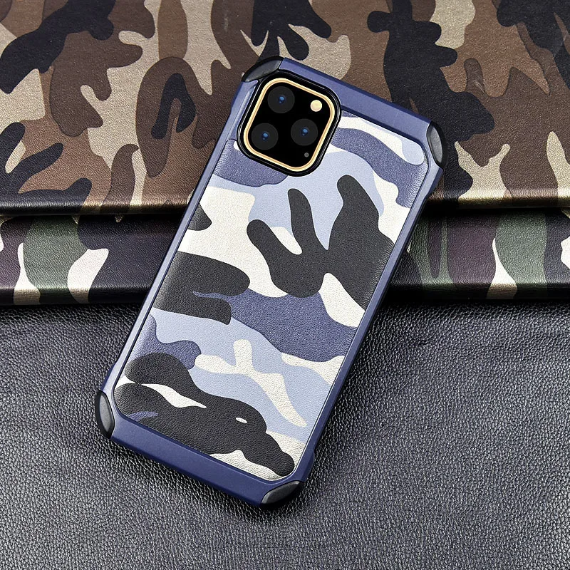 Армейский Камуфляж чехол для телефона Iphoe 11 Pro Max pro узор PC + TPU Противоударная