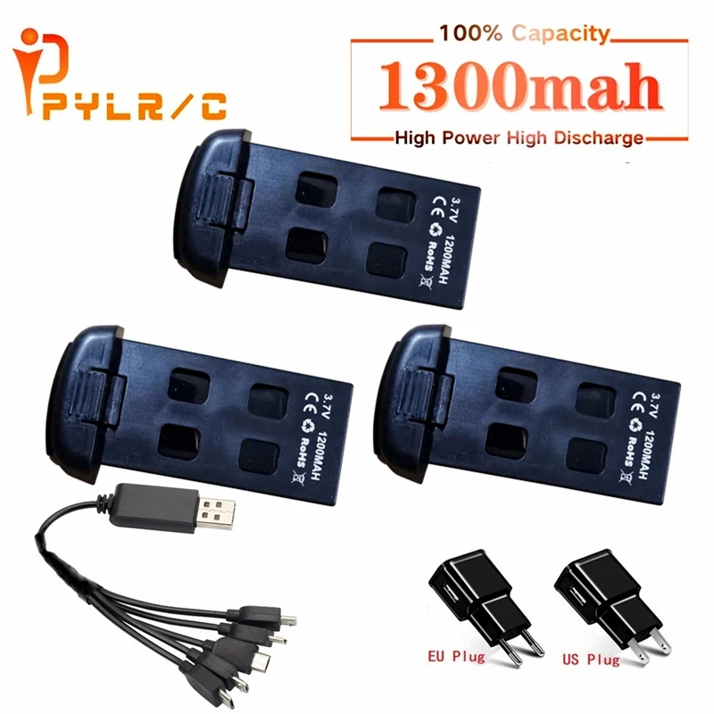 Аккумулятор и зарядное устройство для дрона на радиоуправлении S167 3 7 в 1200 мАч