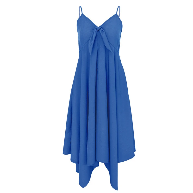 

Summer Dress Vintage Holiday Long Dress Beach Dress Women High Waist Hip A-Line Summer V Neck Sleeveless Robe Slim