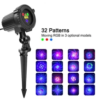 christmas lights outdoor laser projector new year 2022 for home decor holiday street garden lawn lighting rgb 32 patterns lights