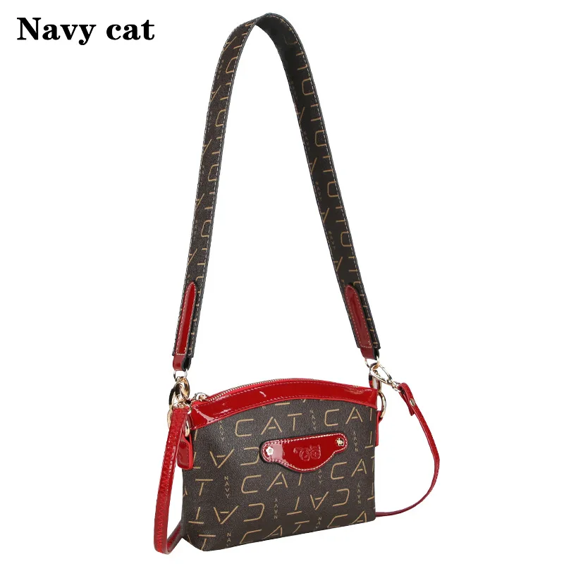 Темно синяя кошка Ретро квадратная сумка женская через плечо сумки женские 2019