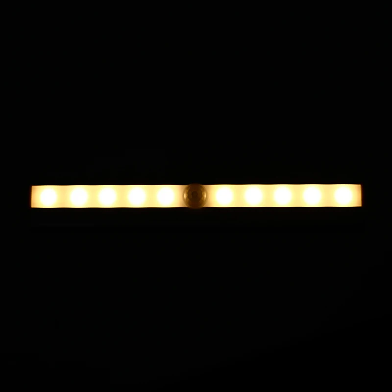 

Motion Sensor Cabinet Light Non Chargeable Under Counter Closet Lighting 10 LED Wireless Kitchen Lights For Closet Stairs
