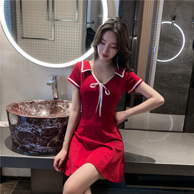 ZC3594 2021 модное летнее Новое темпераментное однотонное женское платье дешевое