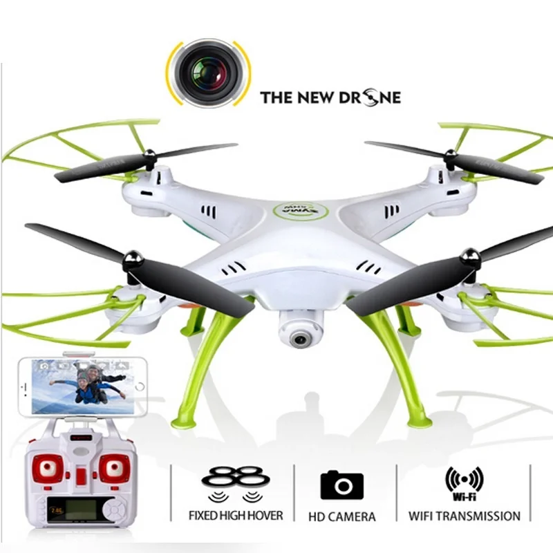 

Drone With Camera HD Wifi FPV Selfie Dron One-click return Drones Quadrocopter RC Helicopter With light Drons Toys X5SW Upgrade