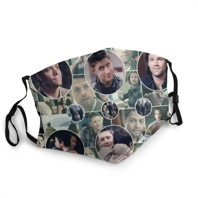 

Team Free Will Collage Mask Adult Dustproof Supernatural Mask Protection Respirator Breathable Mouth Muffle