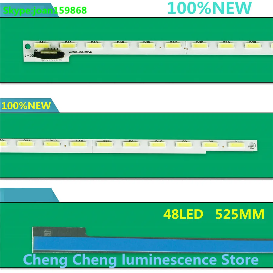 10 шт. новая осветительная полоса для TCL Konka 42E780U 42U2 UD6080D LED42R6610AU V420H1 LS6 TREM5 REV.C5|Цоколи