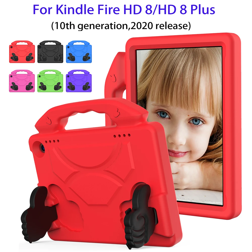 Полностью Новый чехол для Kindle Fire HD 8 EVA Kids 2020 (10-е поколение) Plus планшета (легкий с