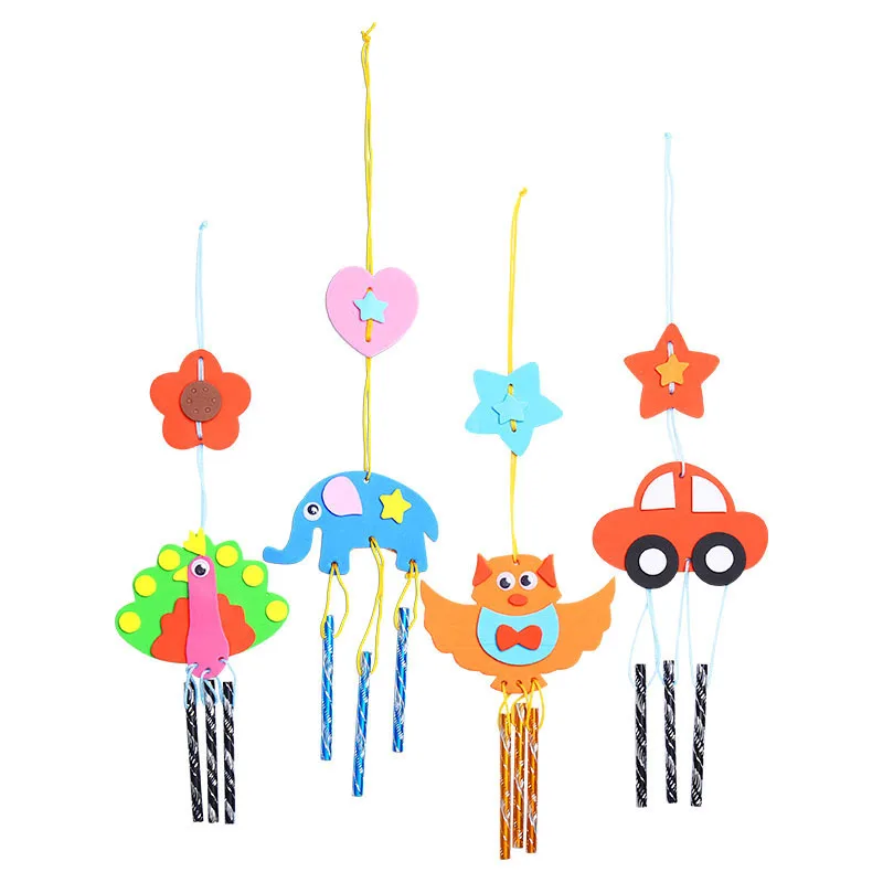 

Wind Chime Xmas Toy Gift 3D Educational Kit Kids DIY Handmade Craft Home Decor
