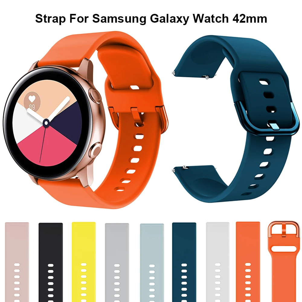 Ремешок Gear S3 для часов Samsung Galaxy 42 мм сменный спортивный мягкий силиконовый