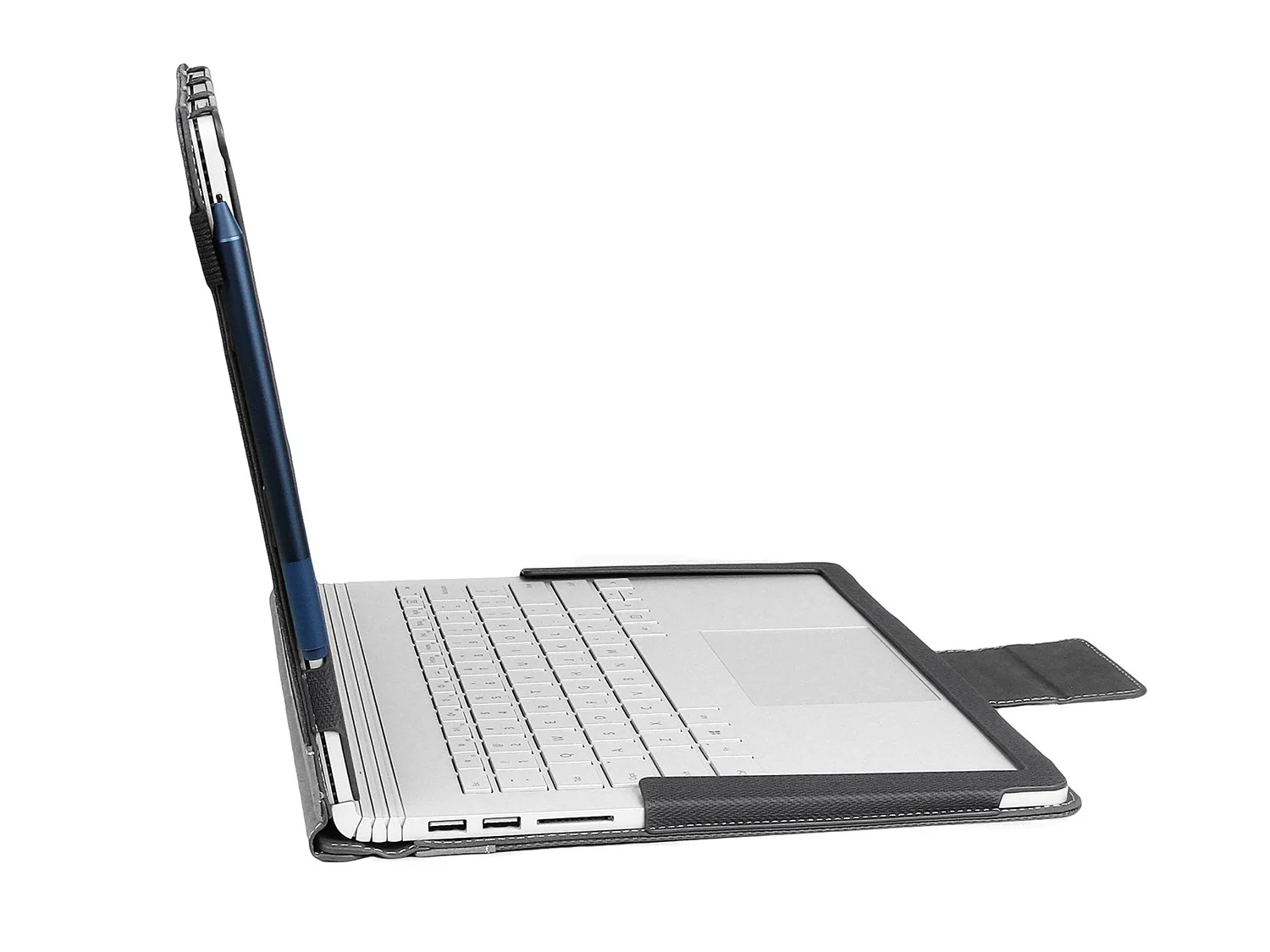 Новая обновленная версия чехол для ноутбука для microsoft Surface Book 2 13,5-дюймов-Премиум PU съемный флип-чехол-книжка