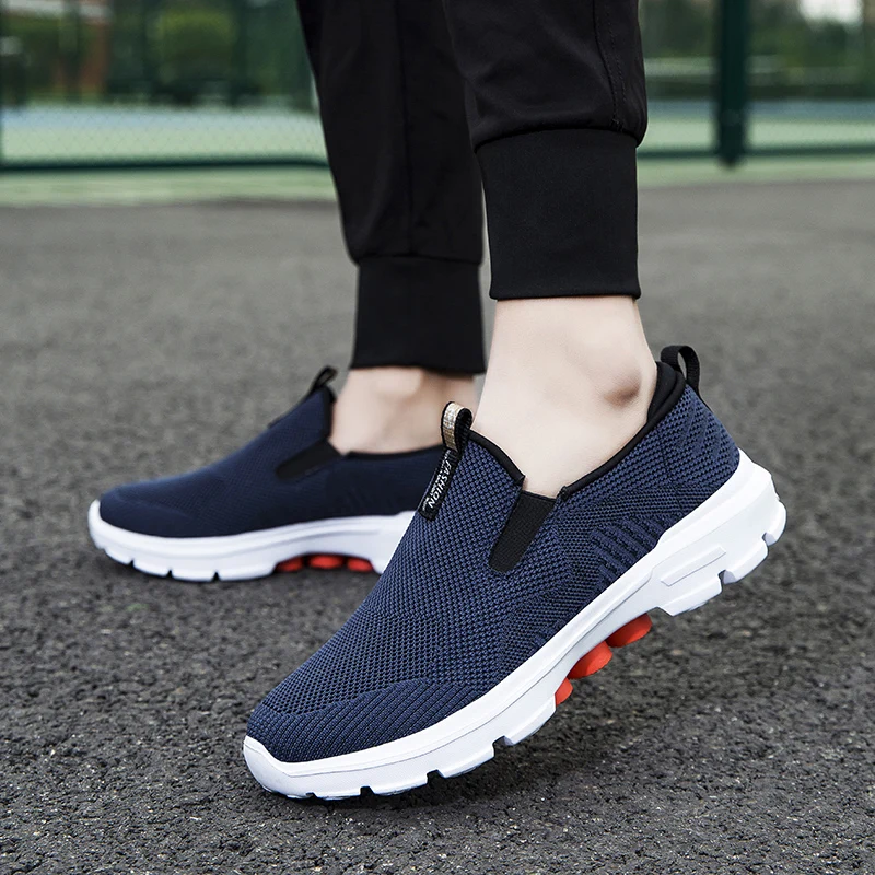 

New Men's Breathable Non-slip Elderly Shoes Sports Shoes Lightweight Casual Shoes Outdoor Comfortable Cushioning Running Shoes