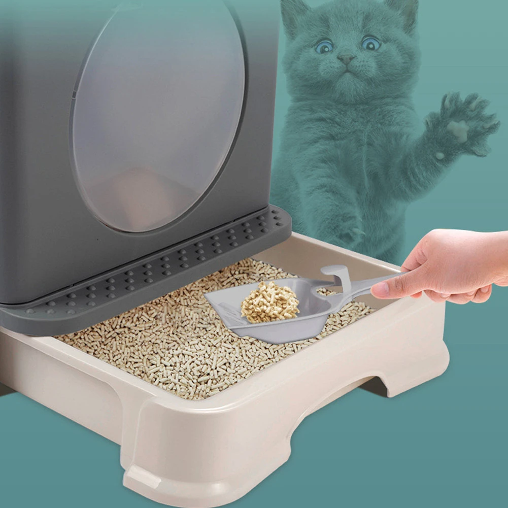 

Fully Closed Cat Litter Box Drawer Top-entry Splash-proof Pet Sandbox Foldable Kitten Bedpan Pets Training Tray Toilet