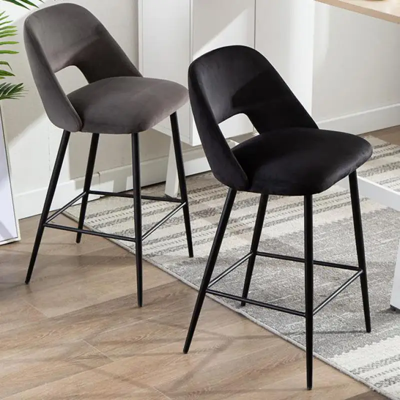Барный стул современный простой металлический высокий стол на переднюю ногу