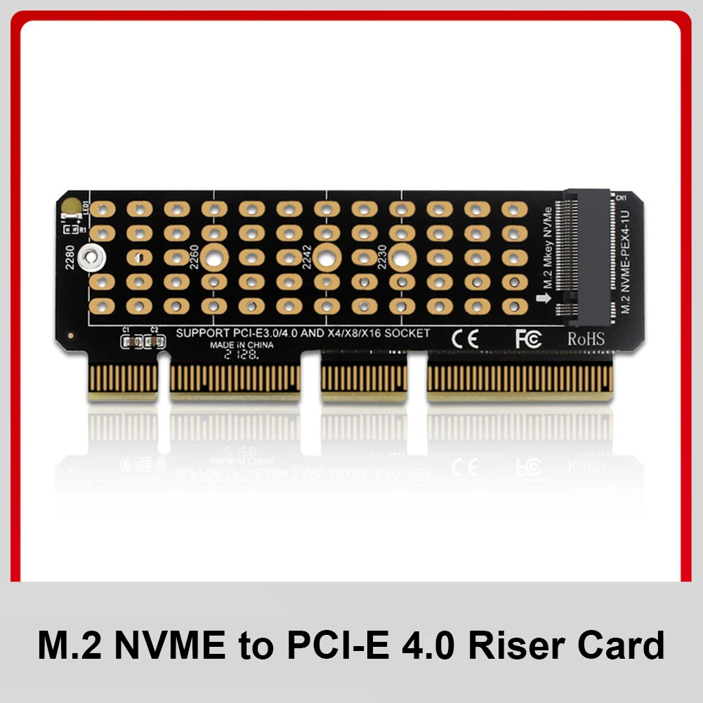 

Адаптер M2 SSD PCIE M.2 NVME к PCI-E 4,0 X4 карта расширения PCI-Express X4/X8/X16 поддержка м-ключа адаптер 32 Гбит/с компьютерный расширитель ПК