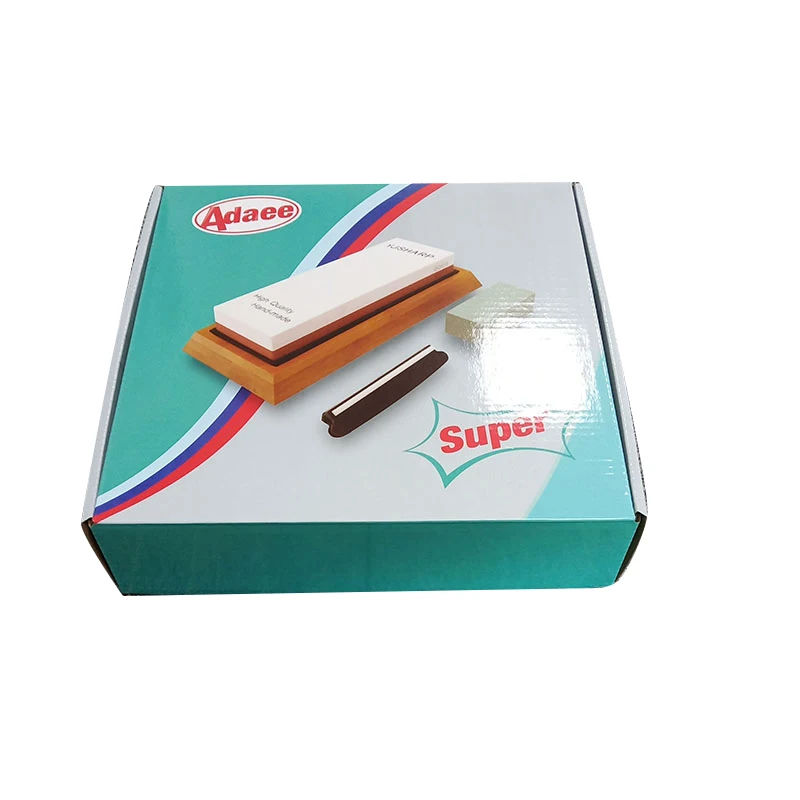 

ADAEE Premium Japanese Whetstone Knife Sharpening Stone 2 Side Grit 1000 6000 Waterstone With NonSlip Bamboo Base & Angle Guide