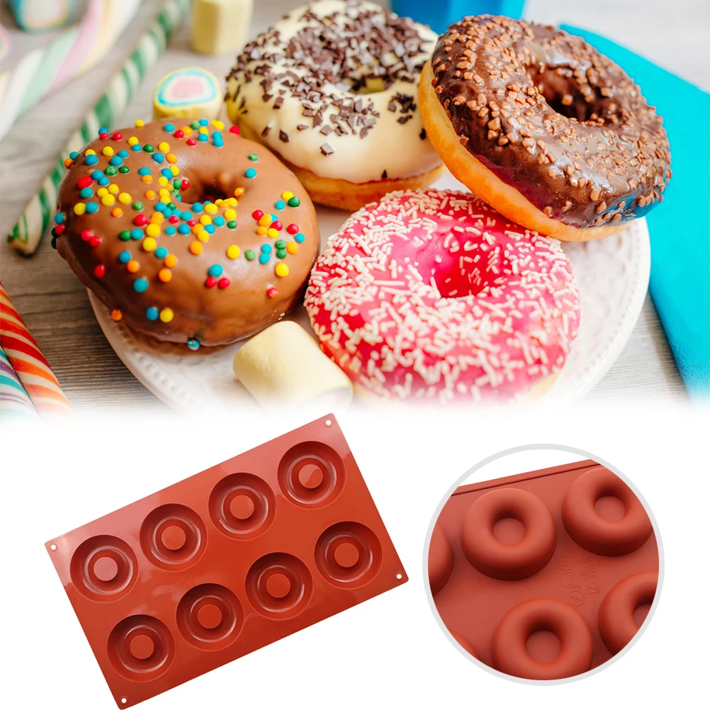Силиконовая форма для торта 8 ячеек термостойкий пончик формочка печенья мусса