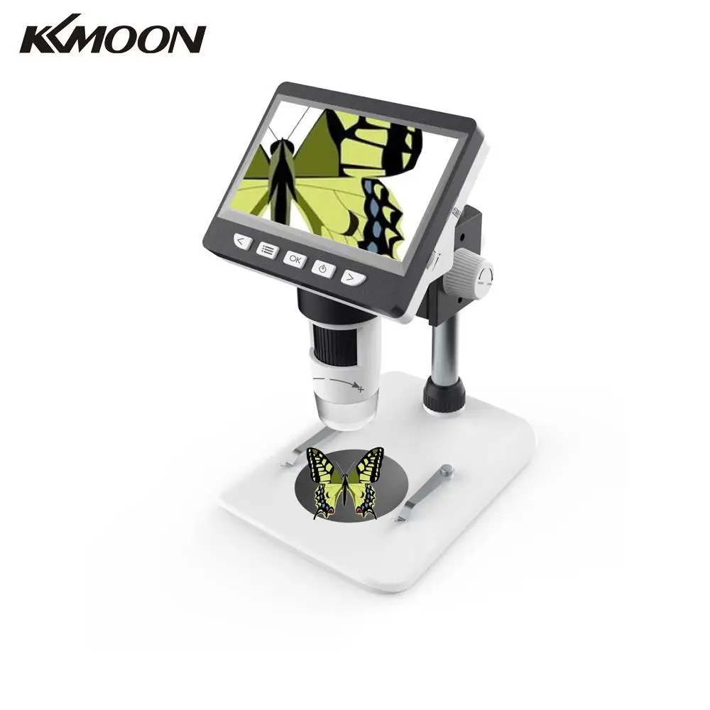 Многофункциональный цифровой настольный микроскоп KKMOON с ЖК дисплеем двойной