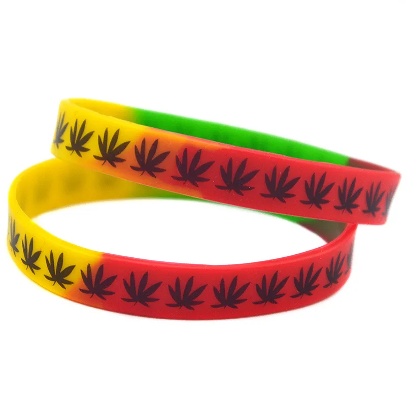 Модный силиконовый браслет из марихуаны подходит для всех мужчин и женщин на