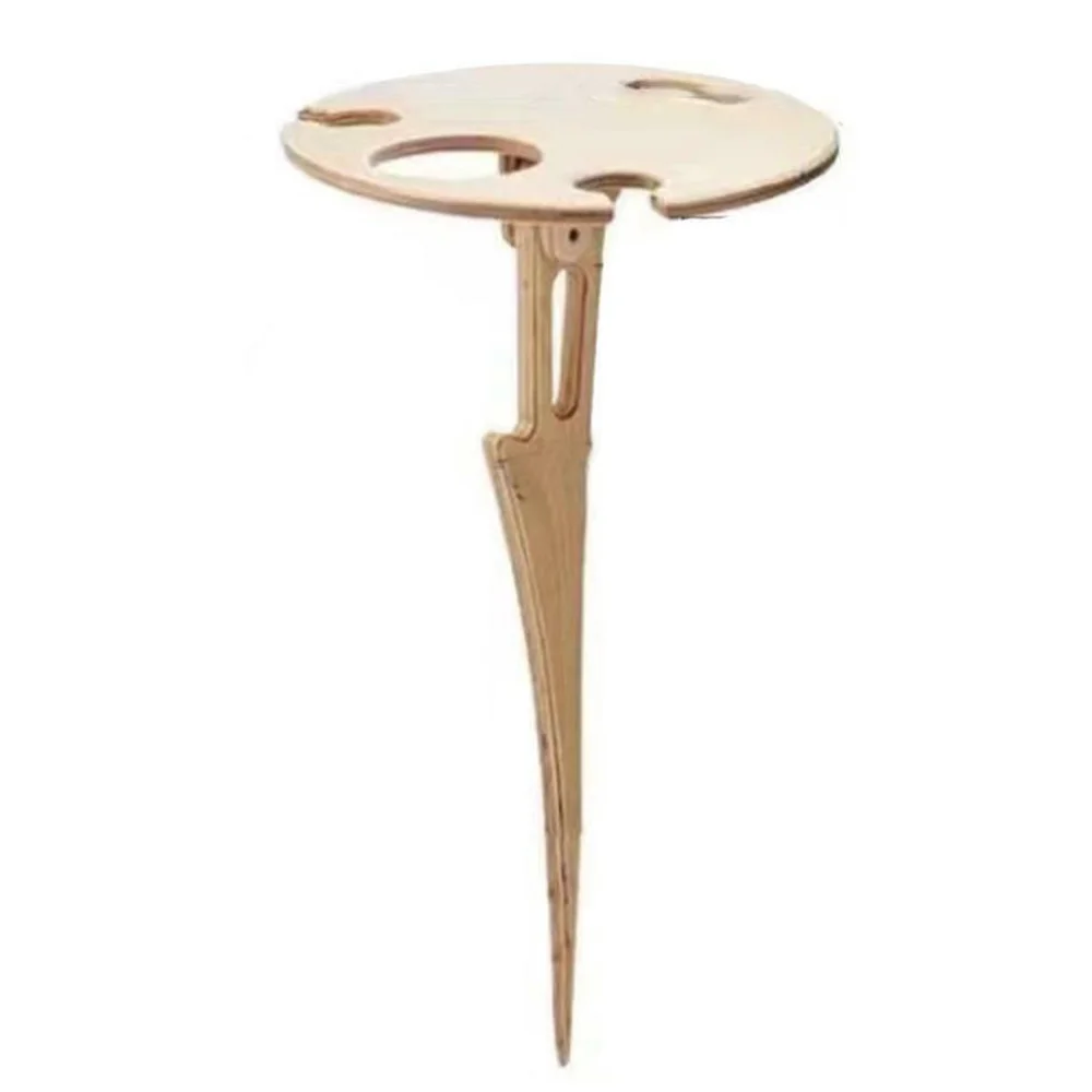 

Outdoor Wine Table Portable Picnic Table Wine Glass Rack Collapsible Table Hot