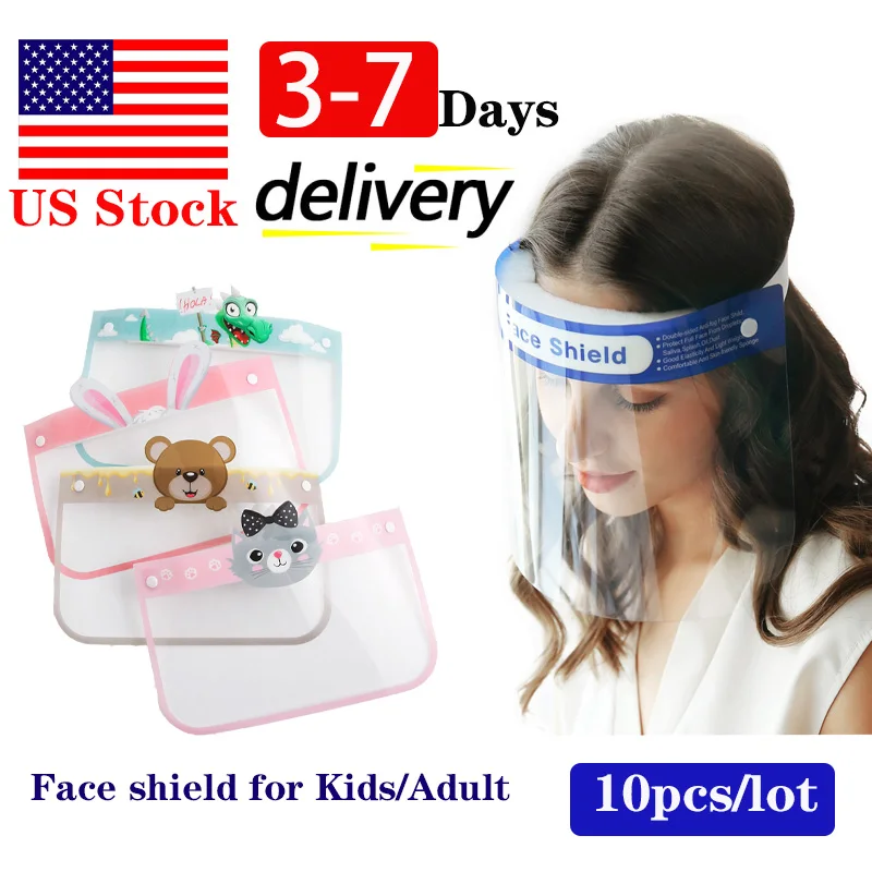 В наличии на складе в США Полнолицевые защитные маски для взрослых и детей