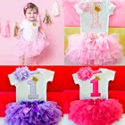 Кружевное платье принцессы для маленьких девочек на 1 год