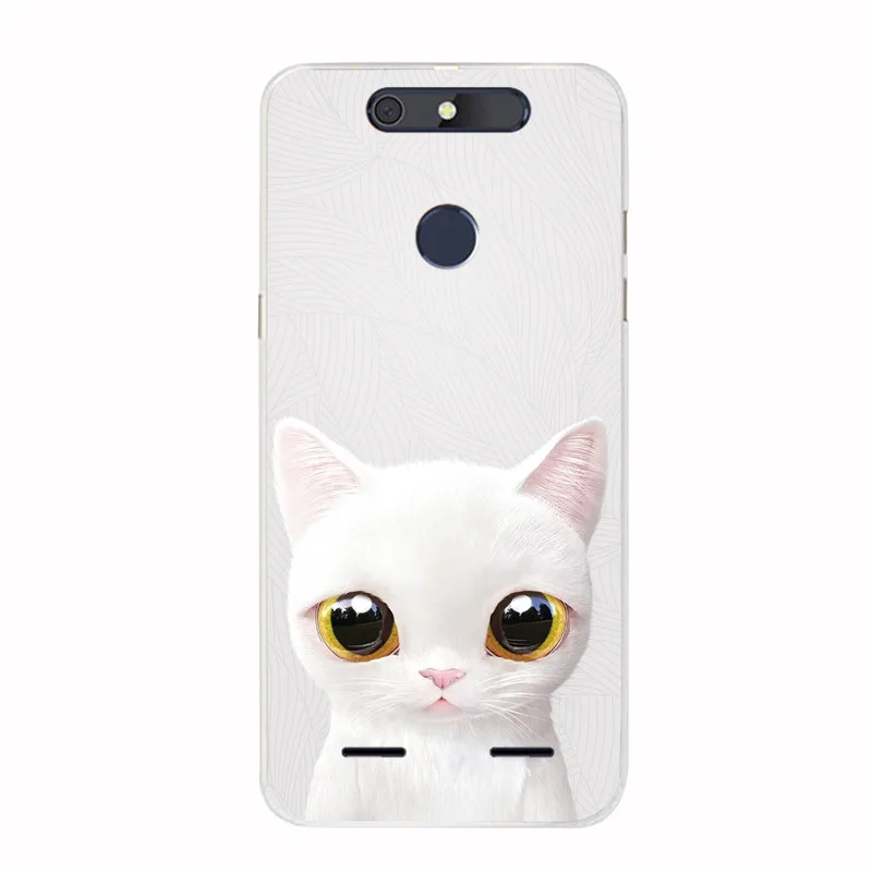 Чехлы из ТПУ для ZTE Blade V8 мини-Чехол силиконовый чехол с рисунком кота бампер мини 5
