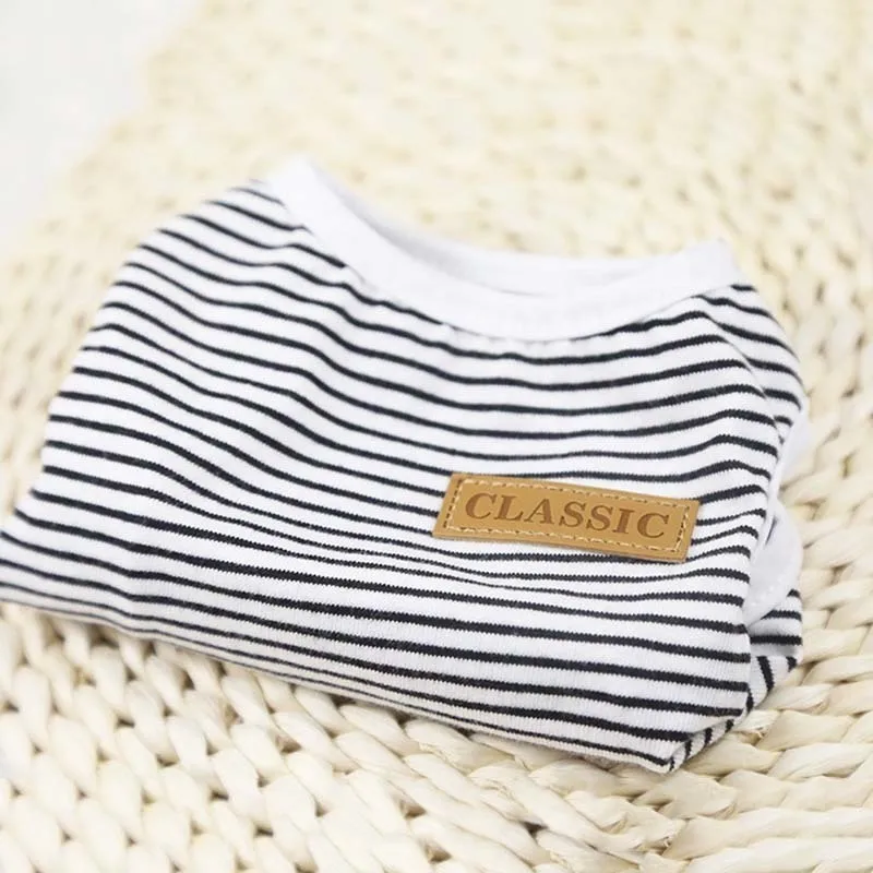 Модная одежда для кошек маленьких собак классические полосатые костюмы Одежда